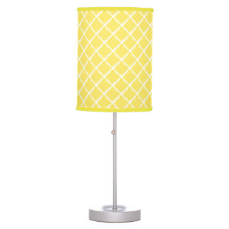 Sunshine Yellow Pattern Table Lamp