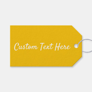 Sunshine Yellow Solid Color Gift Tags