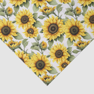 Sunshine Yellow Sunflowers Tissue Paper