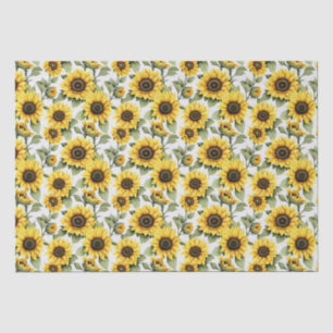 Sunshine Yellow Sunflowers Tissue Paper