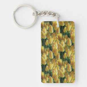 Sunshine Yellow Tulips Keychain