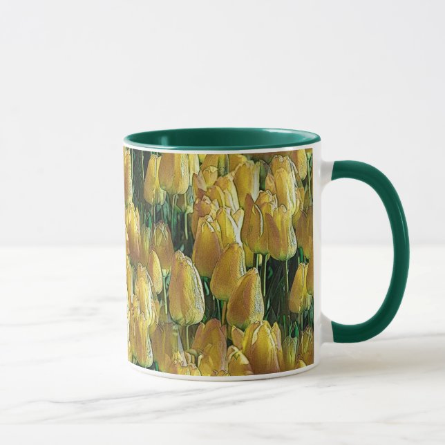 Sunshine Yellow Tulips Mug (Right)