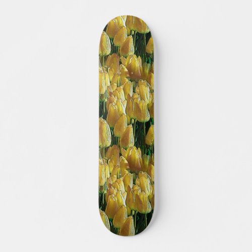Sunshine Yellow Tulips Skateboard