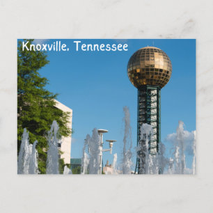 sunsphere in knoxville tennessee postcard
