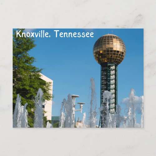 sunsphere in knoxville tennessee postcard