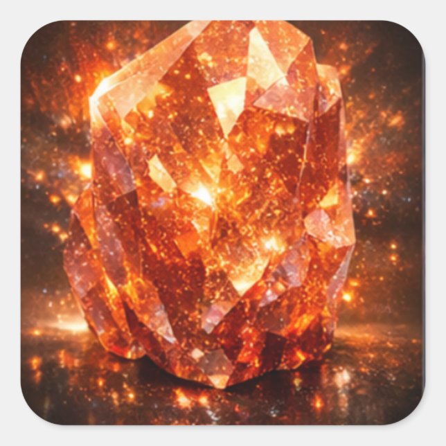 Sunstone Copper Spark Gem Sticker (Front)