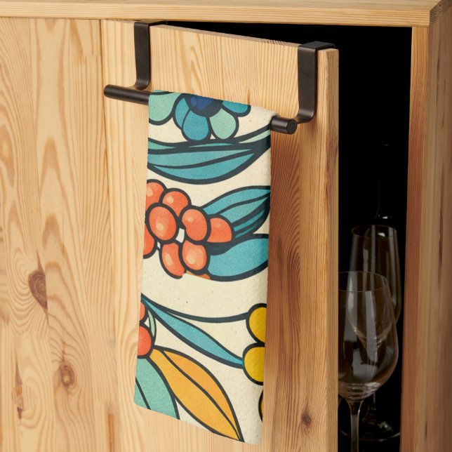 Sunstream Bloom Kitchen Towel (Thirds Fold)