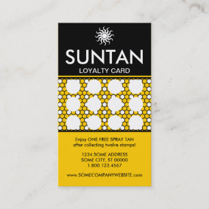 SUNTAN hexa stamp card