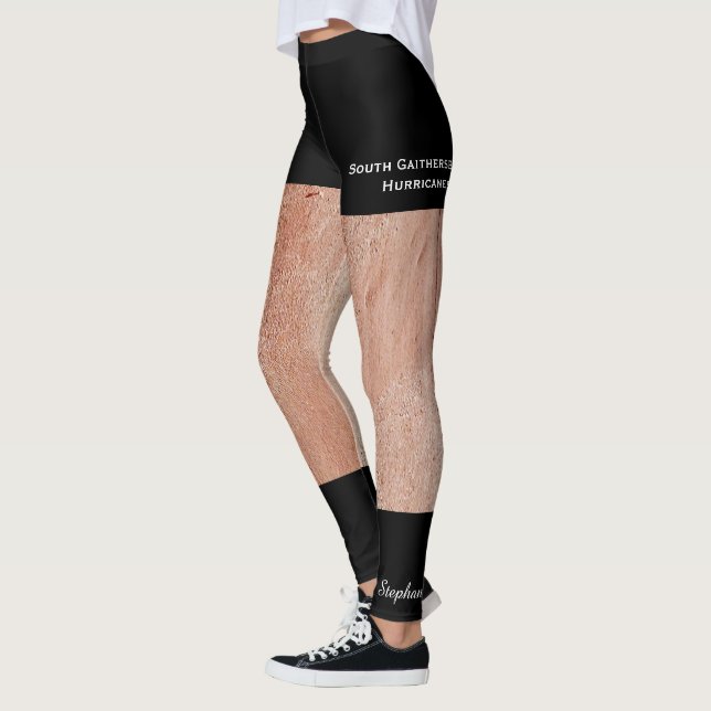 Suntanned Legs and Fake Black Shorts Leggings (Left)
