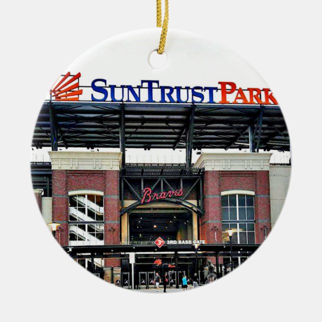 Suntrust Park, Suntrust Park Atlanta,Suntrust Park Ceramic Ornament (Front)