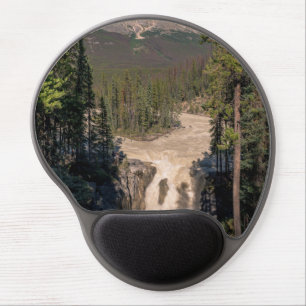 Sunwapta Falls, Canadian Waterfall Photography Gel Mouse Pad