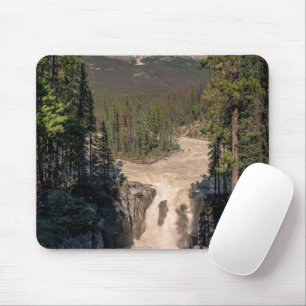 Sunwapta Falls, Canadian Waterfall Photography Mouse Pad