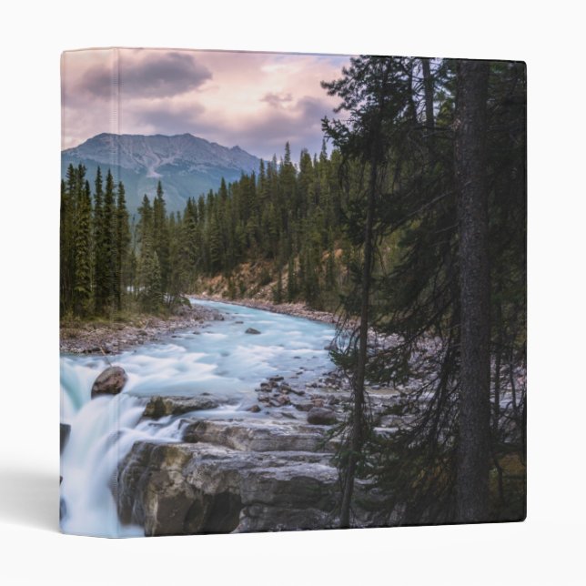 Sunwapta Falls |  Jasper National Park 3 Ring Binder (Front/Spine)