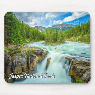 Sunwapta Falls, Jasper National Park Mouse Pad