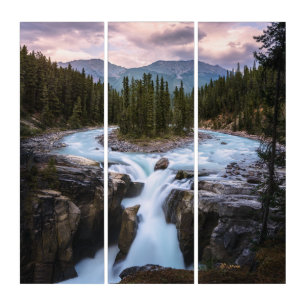 Sunwapta Falls    Jasper National Park Triptych