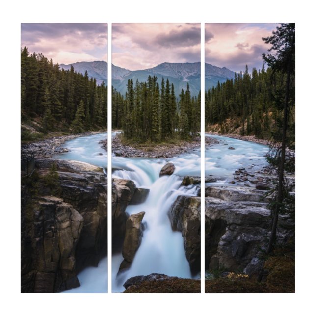 Sunwapta Falls |  Jasper National Park Triptych (Front)