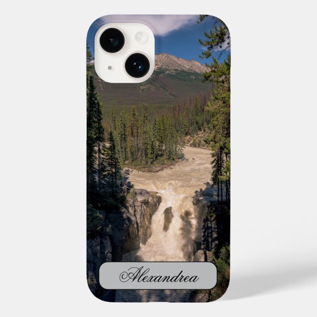 Sunwapta Falls, Waterfall Photography Case-Mate iPhone Case (Back)