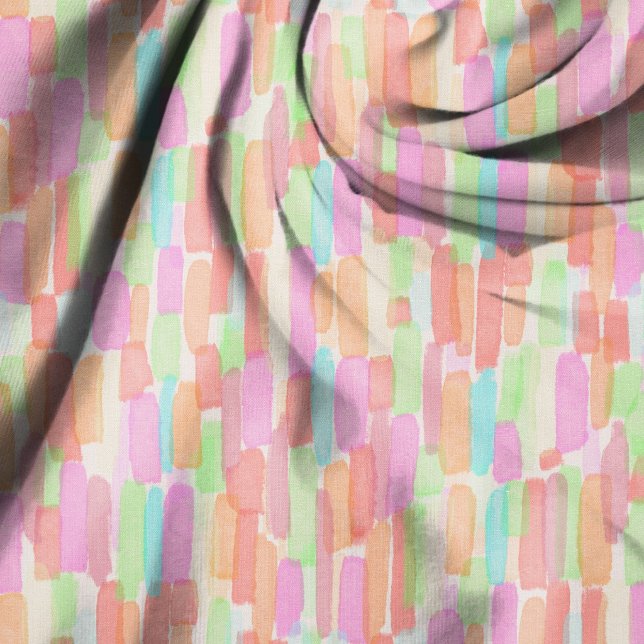 Sunwashed Strokes Painted Summer Pattern Fabric (Creator Uploaded)