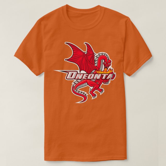 SUNY Oneonta red dragons T-Shirt (Design Front)
