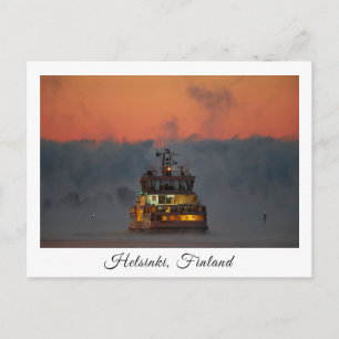 Suomelinna ferry Helsinki souvenir postcard