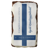 Suomen Kansallispäivä Finnish National Day Flag Brownie (Rotated)