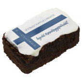 Suomen Kansallispäivä Finnish National Day Flag Brownie (Angled)