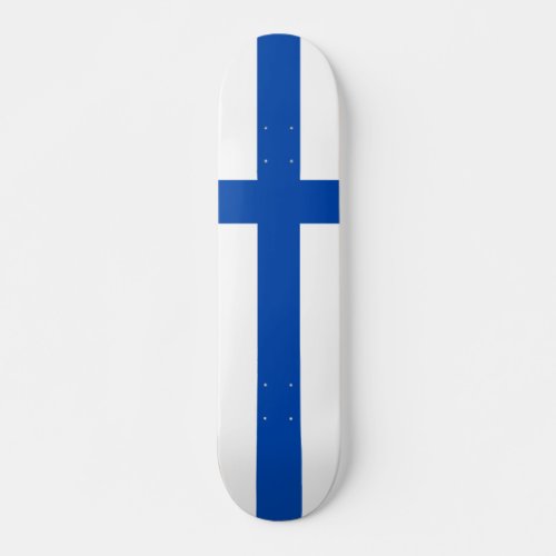 Suomen lippu skateboard _ The Flag of Finland