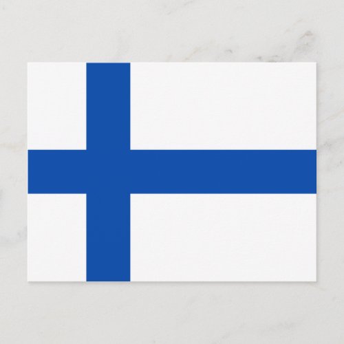 Suomen Lippu _ The Flag of Finland Postcard