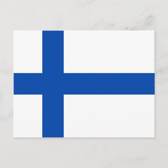 Suomen Lippu - The Flag of Finland Postcard (Front)