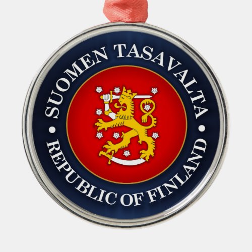 Suomen Vaakuna Metal Ornament