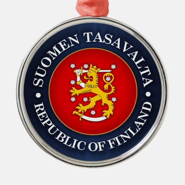 Suomen Vaakuna Metal Ornament (Front)