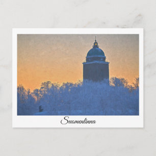 Suomenlinna lighthouse postcard