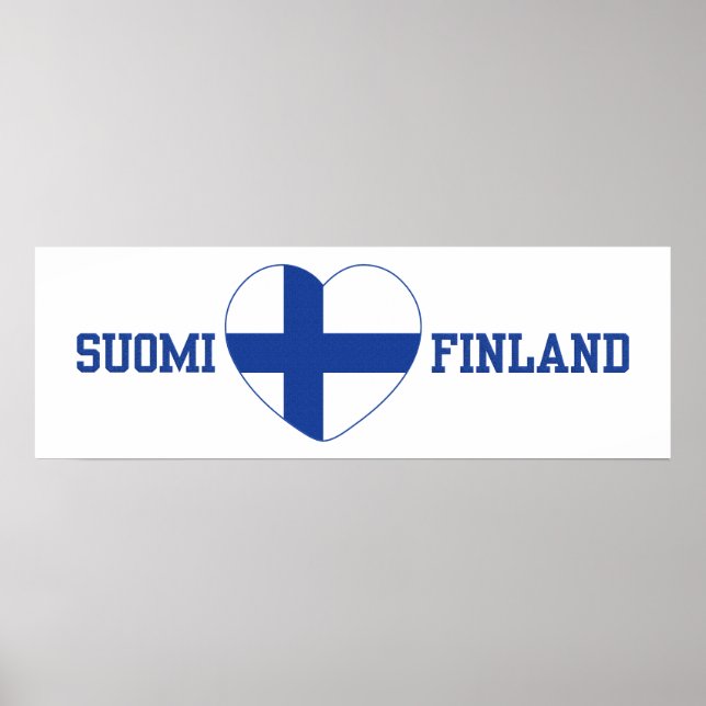 SUOMI FINLAND custom poster (Front)