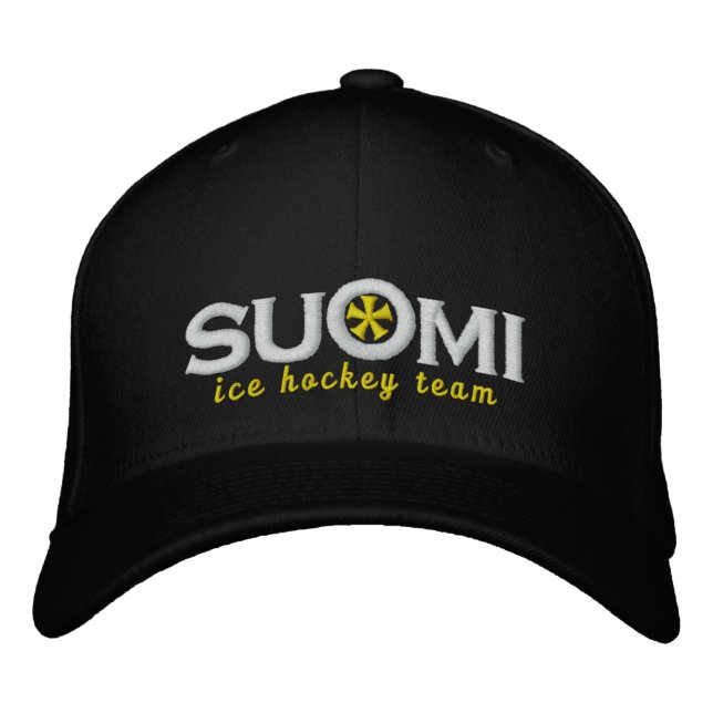 Suomi Finland Embroidered Baseball Cap (Front)