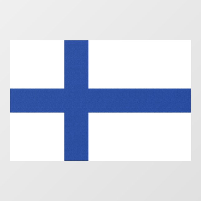 SUOMI FINLAND FLAG WINDOW CLING (Sheet)