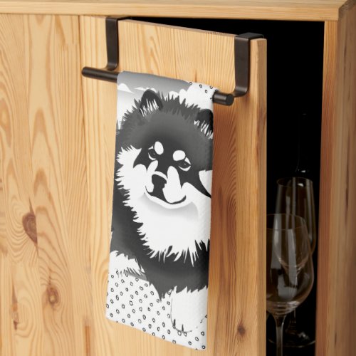 SUOMI_ Finnish Lapphund  kitchen towel
