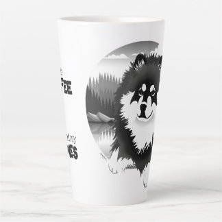 SUOMI- Finnish Lapphund latte mug with text