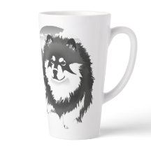 SUOMI- Finnish Lapphund latte mug with text