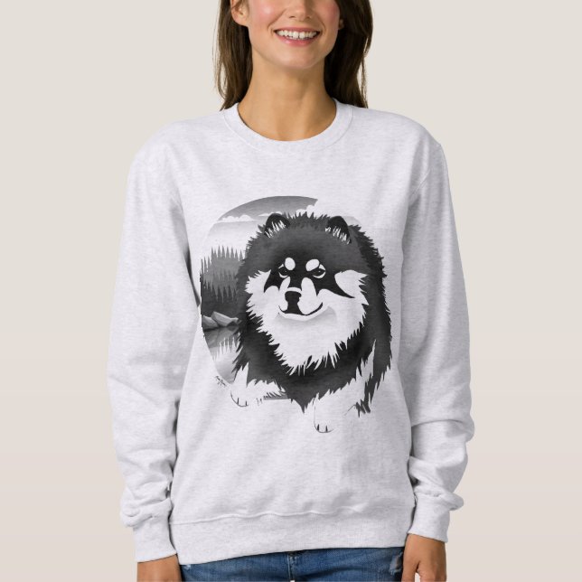 SUOMI- Finnish Lapphund  sweatshirts   (Front)