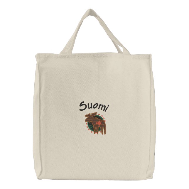 Suomi Hirvi Embroidered Bag (Front)