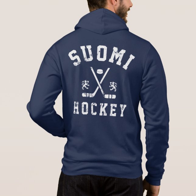 Suomi Ice Hockey  Hoodie (Back)