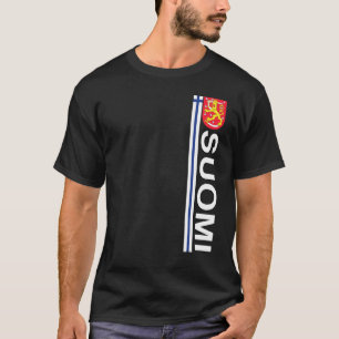 Suomi Soccer And Sport Print  Finnish National Pri T-Shirt