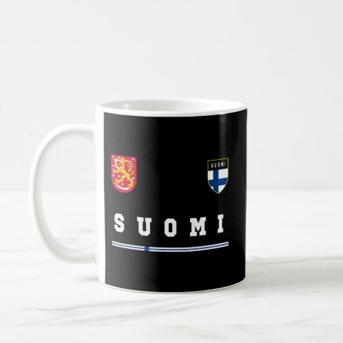 Suomi Sportssoccer Jersey Flag Football Coffee Mug