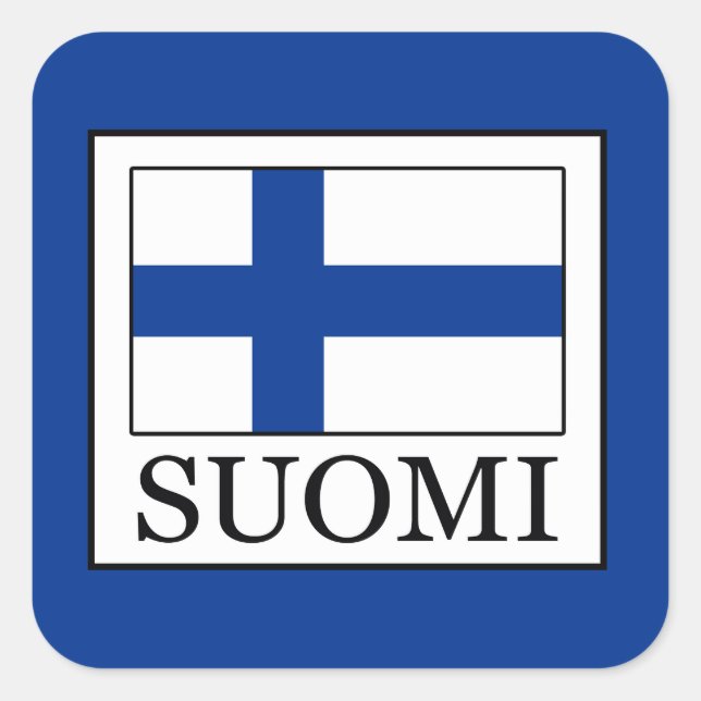 Suomi Square Sticker (Front)