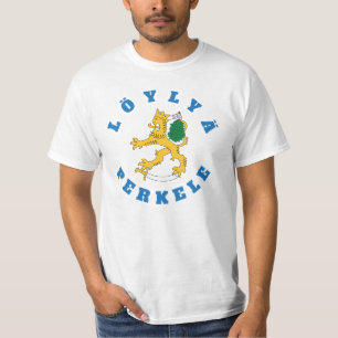 Suomileijona - sauna - löylyä perkele - t-paita T-Shirt