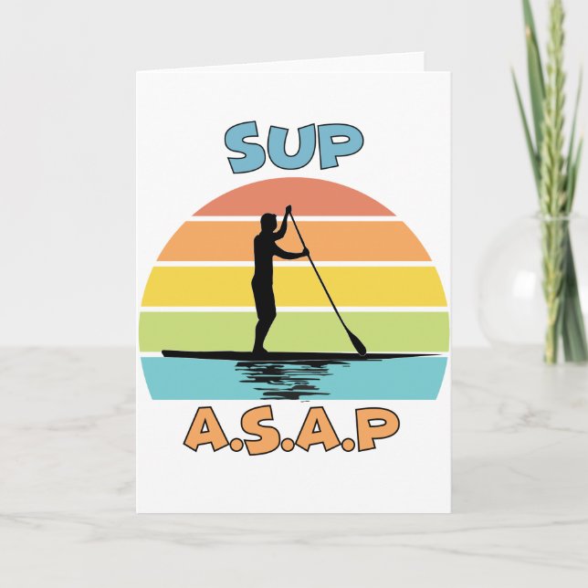 SUP ASAP Stand Up Paddling Card (Front)