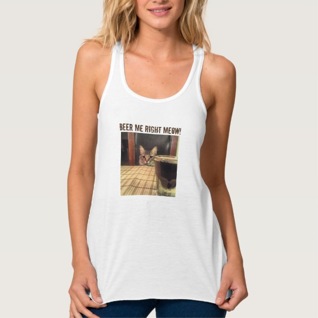 Sup Beer Kitty Cat Photography Tank Top (Front)