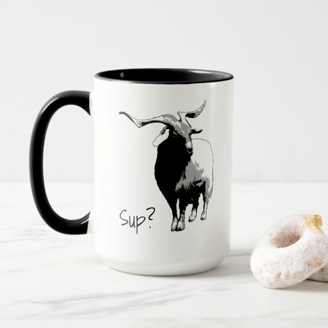 Sup? Classic Mug (With Donut)