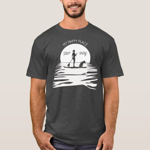 Sup Dog Funny Stand Up Paddle Boarding Dog T_Shirt