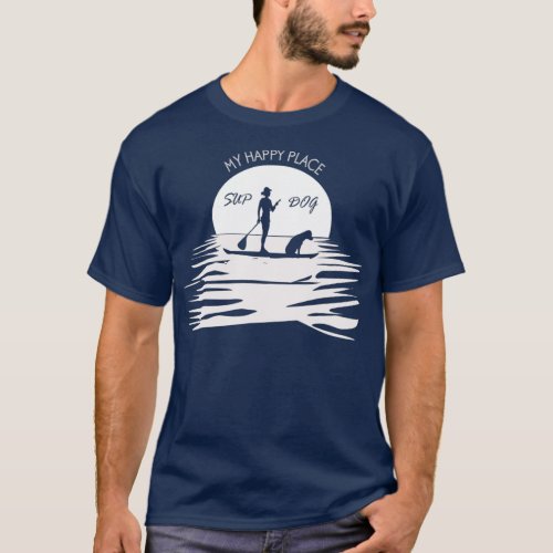 Sup Dog Funny Stand Up Paddle Boarding Dog T_Shirt